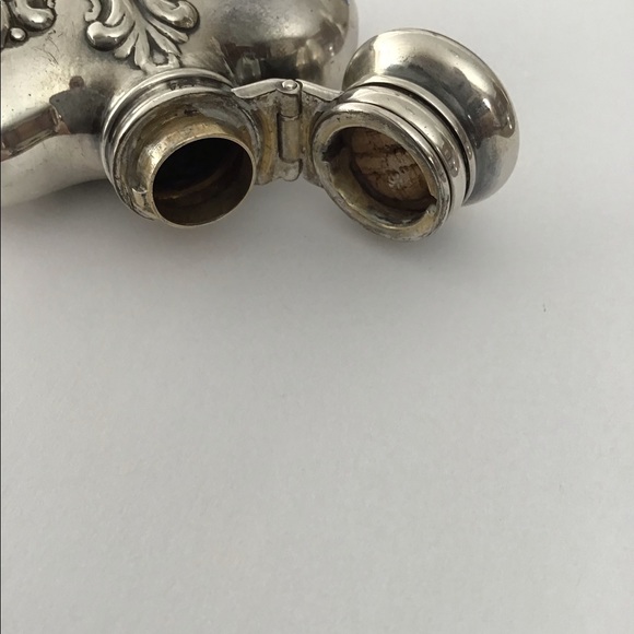 Antique Sterling Ornate Heart Pocket Flask 65 Gr. - Picture 8 of 15